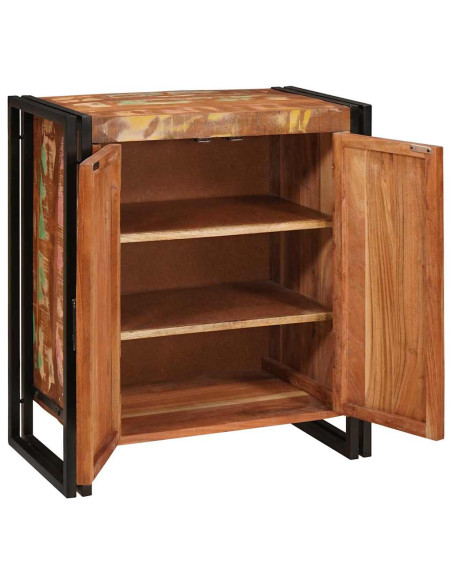 Armadio da Notte Multicolore legno massello di riciclo