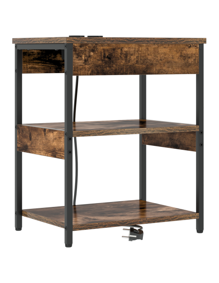 Armadio da Notte 2 pcs Rovere fumé 41 x 31 x 51 cm