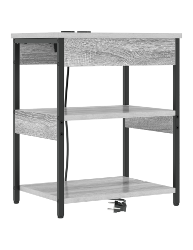 Armadio da Notte 2 pcs Grigio Sonoma 41 x 31 x 51 cm