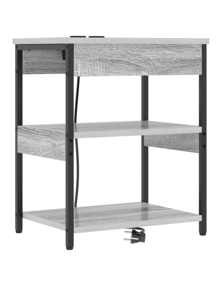 Armadio da Notte 2 pcs Grigio Sonoma 41 x 31 x 51 cm