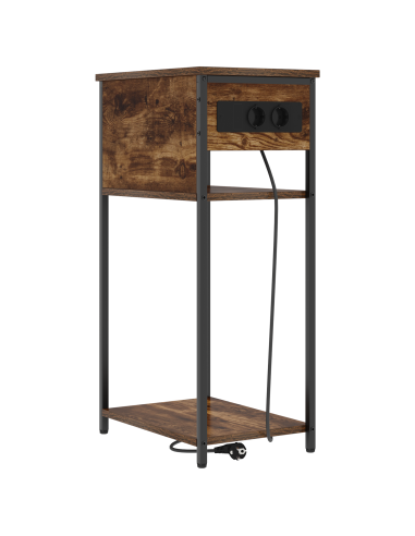 Armadio da Notte Rovere fumé 41 x 28 x 76 cm Legno multistrato