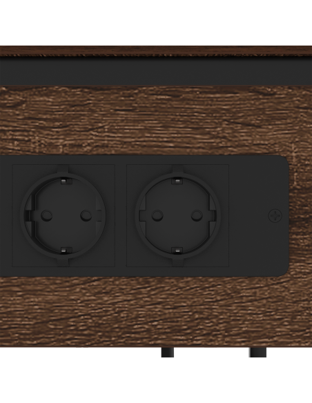 Armadio da Notte Rovere marrone 41 x 28 x 76 cm