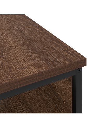 Armadio da Notte Rovere Marrone 41 x 28 x 76 cm