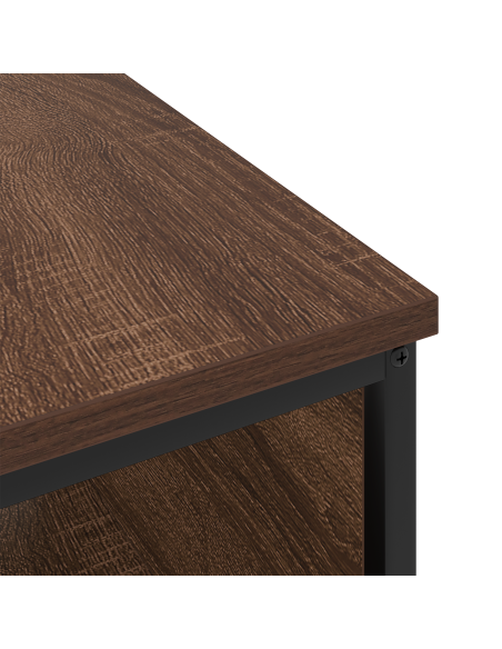 Armadio da Notte Rovere marrone 41 x 28 x 76 cm