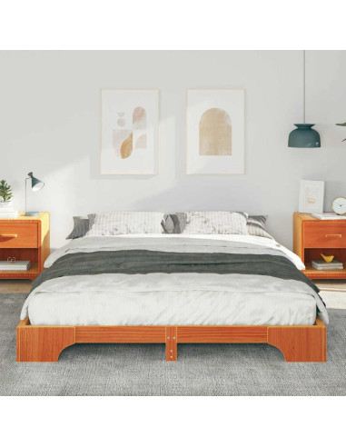 Struttura del letto Marrone 160 x 220 cm Pino massello