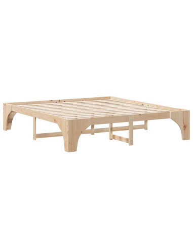 Struttura del letto Marrone 180 x 200 cm Pino massello