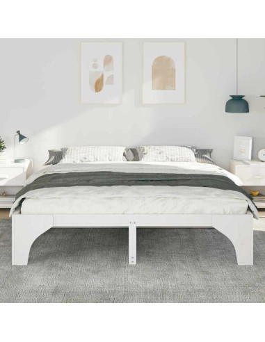 Struttura del letto Bianco 180 x 200 cm Pino massello