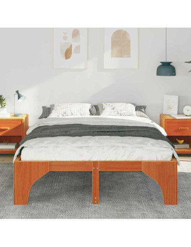 Struttura del letto Marrone 160 x 200 cm Pino massello
