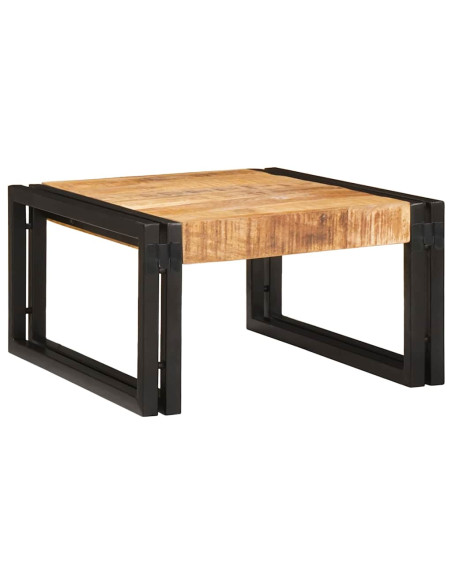 Mensola da bagno 40 x 50 x 23 cm Legno di mango massello, Ferro