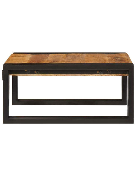Mensola da bagno 40 x 50 x 23 cm Legno di mango massello, Ferro