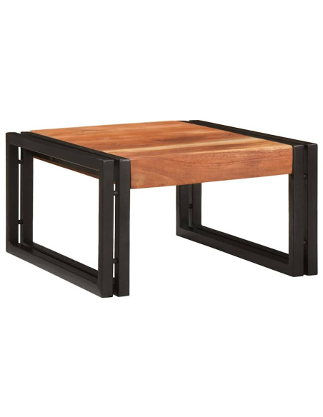 Mensola da bagno 40 x 50 x 23 cm Legno di mango massello, Ferro