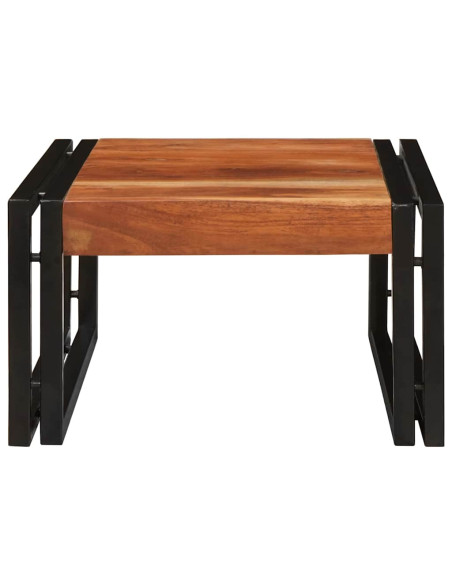 Mensola da bagno 40 x 50 x 23 cm Legno di mango massello, Ferro