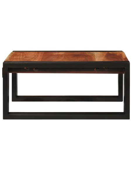 Mensola da bagno 40 x 50 x 23 cm Legno di mango massello, Ferro