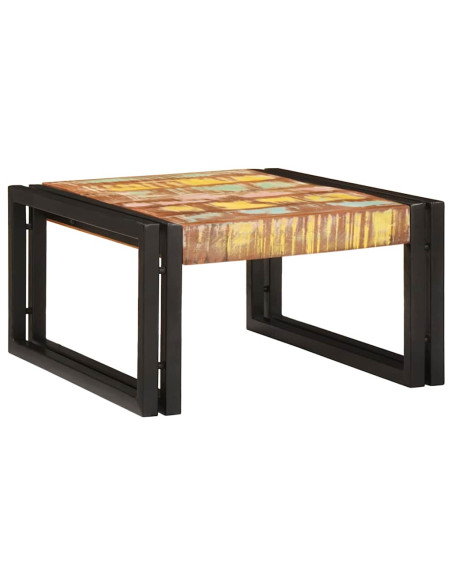 Mensola da bagno 60 x 50 x 23 cm Legno di mango massello, Ferro
