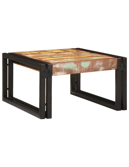 Mensola da bagno 60 x 50 x 23 cm Legno di mango massello, Ferro