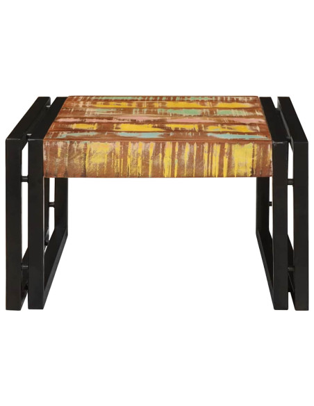 Mensola da bagno 60 x 50 x 23 cm Legno di mango massello, Ferro