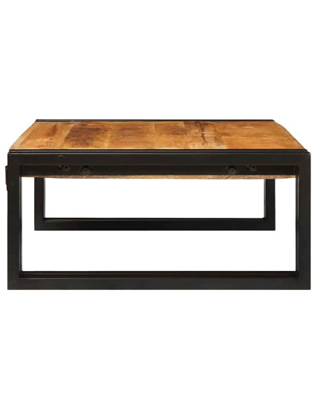 Mensola da bagno 65 x 50 x 23 cm Legno di mango massello, Ferro