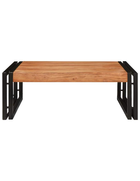 Mensola da bagno 65 x 50 x 23 cm Legno di mango massello, Ferro