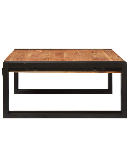 Mensola da bagno 65 x 50 x 23 cm Legno di mango massello, Ferro
