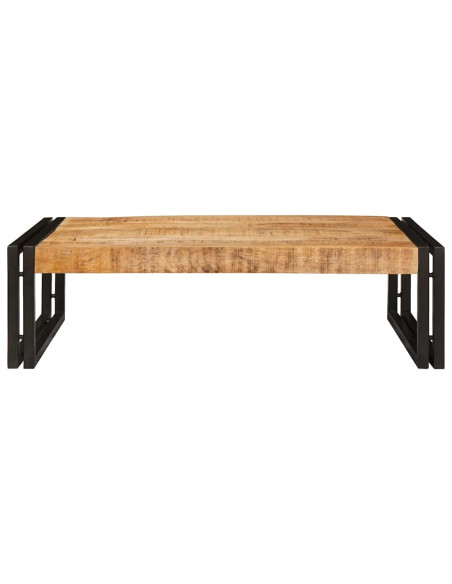 Mensola da bagno 80 x 50 x 23 cm Legno di mango massello, Ferro