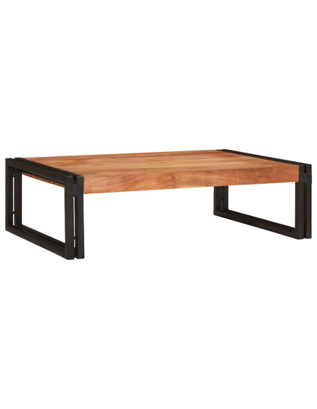 Mensola da bagno 80 x 50 x 23 cm Legno di mango massello, Ferro