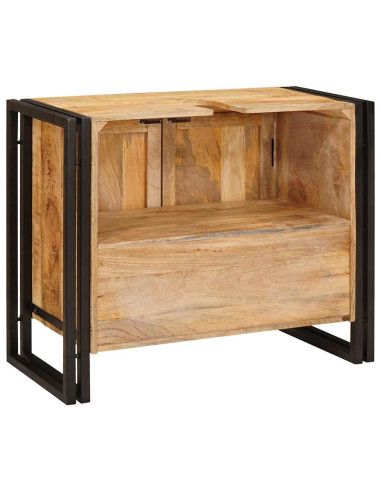 Armadio sottolavello con porta Marrone Legno di mango massello