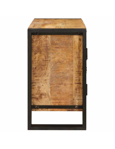 Armadio sottolavello con porta Marrone Legno di mango massello