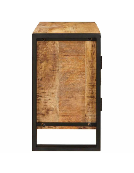 Armadio sottolavello con porta Marrone Legno di mango massello