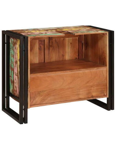 Armadio sottolavello Multicolore Legno Recuperato Massello