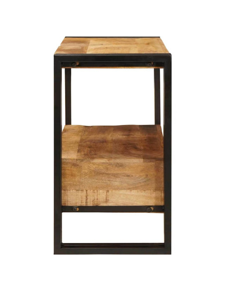 Mobile sottolavabo con cassetto Legno Massello di Mango, Ferro