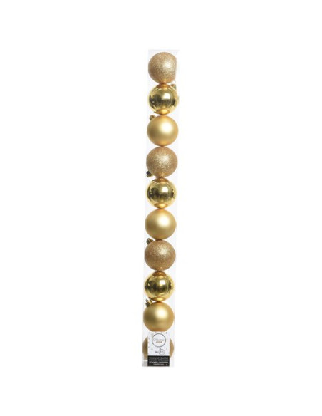 Pallina albero Amicasa 9020170 Tubo Sfera Mix Gold