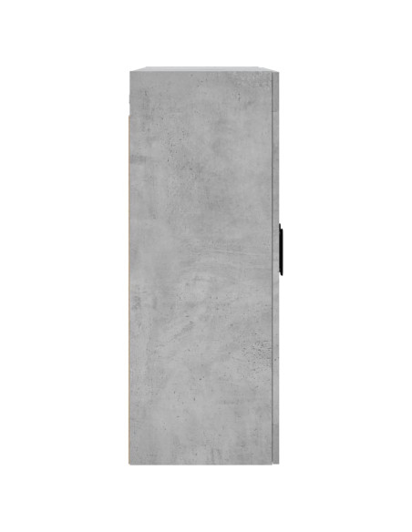 Armadietti a Parete 2 pz Grigio Cemento in Legno Multistrato