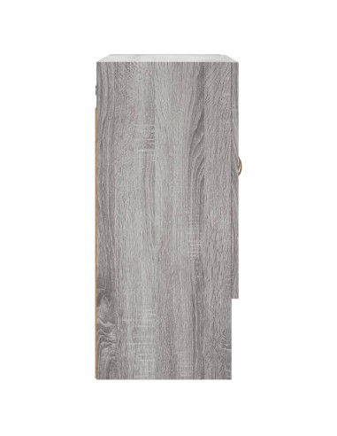 Armadietto a Muro Grigio Sonoma 60x31x70cm in Legno Multistrato