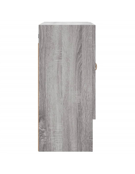 Armadietto a Muro Grigio Sonoma 60x31x70cm in Legno Multistrato