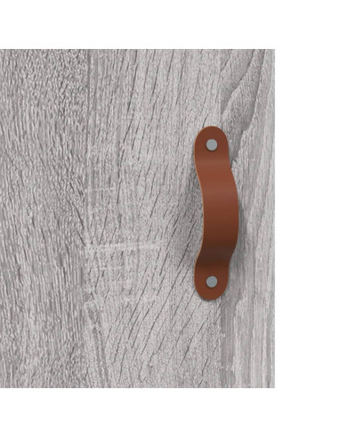 Armadietto a Muro Grigio Sonoma 60x31x70cm in Legno Multistrato