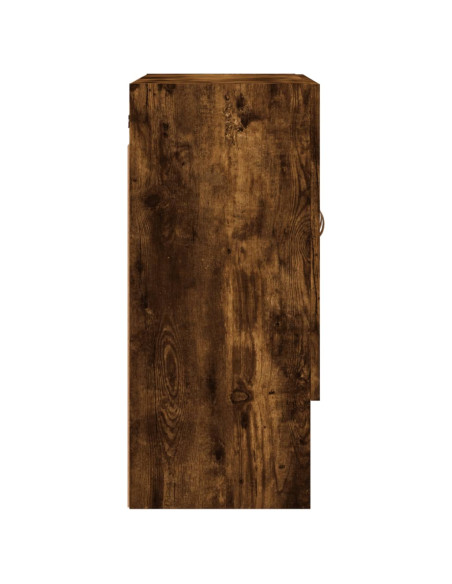 Armadietto a Muro Rovere Fumo 60x31x70 cm in Legno Multistrato
