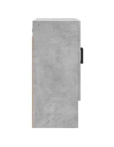 Armadietto a Muro Grigio Cemento 60x31x70 cm Legno Multistrato