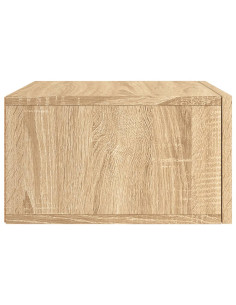 Comodino a Muro Rovere Sonoma 35x35x20 cm 2