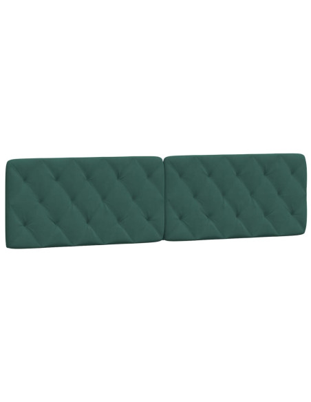 Giroletto con Luci LED Verde Scuro 200x200 cm in Velluto