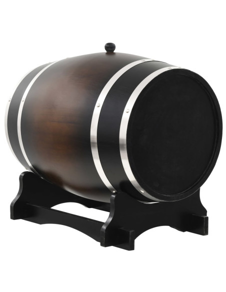 Barilotto di Vino con Spina in Legno Massello di Pino 35 L