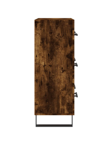 Credenza Rovere Fumo 69,5x34x90 cm in Legno Multistrato