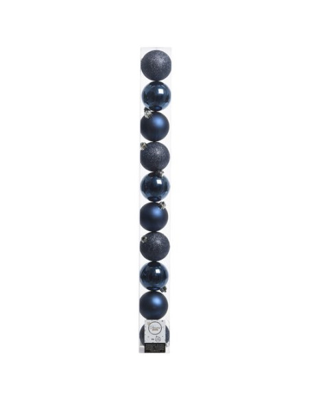 Pallina albero Amicasa 9020214 Tubo Sfera Mix Night blu