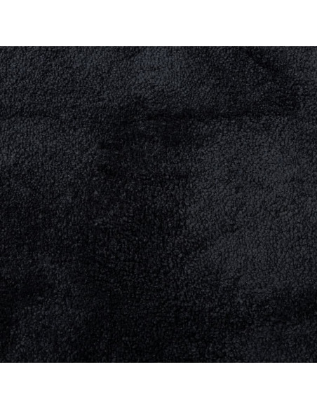 Tappeto OVIEDO a Pelo Corto Nero 120x120 cm