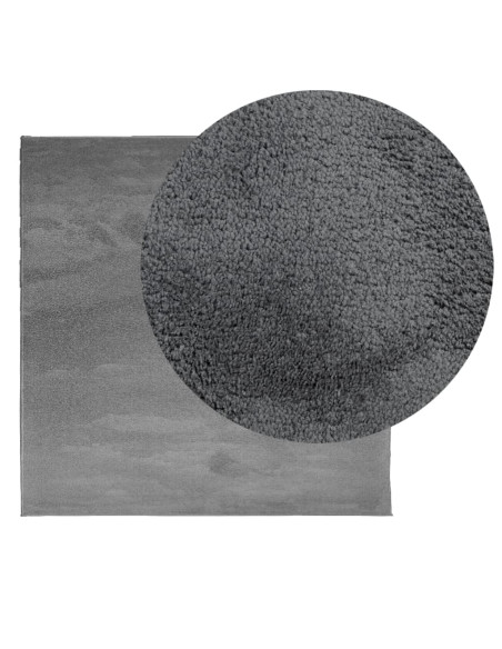 Tappeto OVIEDO a Pelo Corto Antracite 120x120 cm