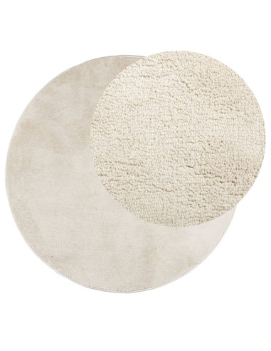 Tappeto OVIEDO a Pelo Corto Beige Ø 200 cm