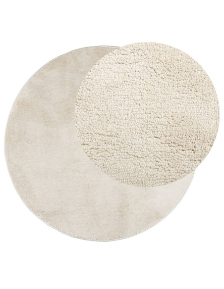 Tappeto OVIEDO a Pelo Corto Beige Ø 200 cm