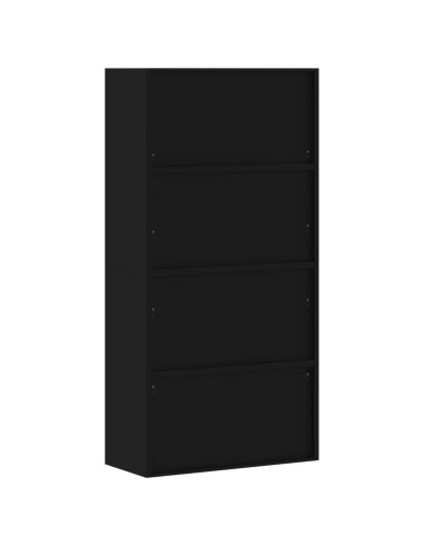 Armadio Classificatore Nero 90x40x180 cm in Acciaio