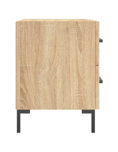 Comodini 2 pz Rovere Sonoma 40x35x47,5 cm in Legno Multistrato