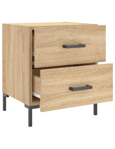 Comodini 2 pz Rovere Sonoma 40x35x47,5 cm in Legno Multistrato
