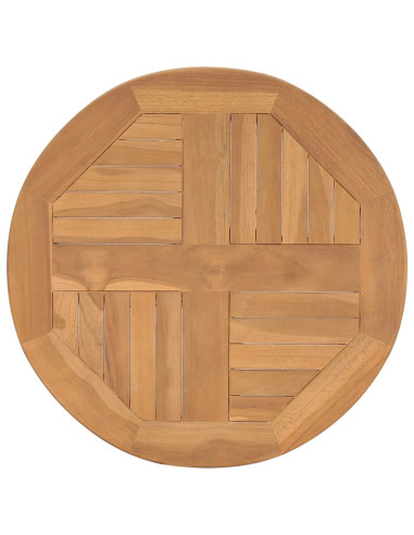 Tavolino da Bistrot Ø60x60 cm in Massello di Teak